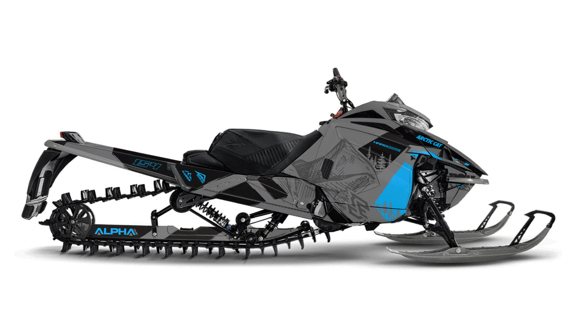 ZÜCA ブルー キャリーカート 雪の結晶デザイン ARCTIC-CAT 24-TWO – E-Sticky Graphics