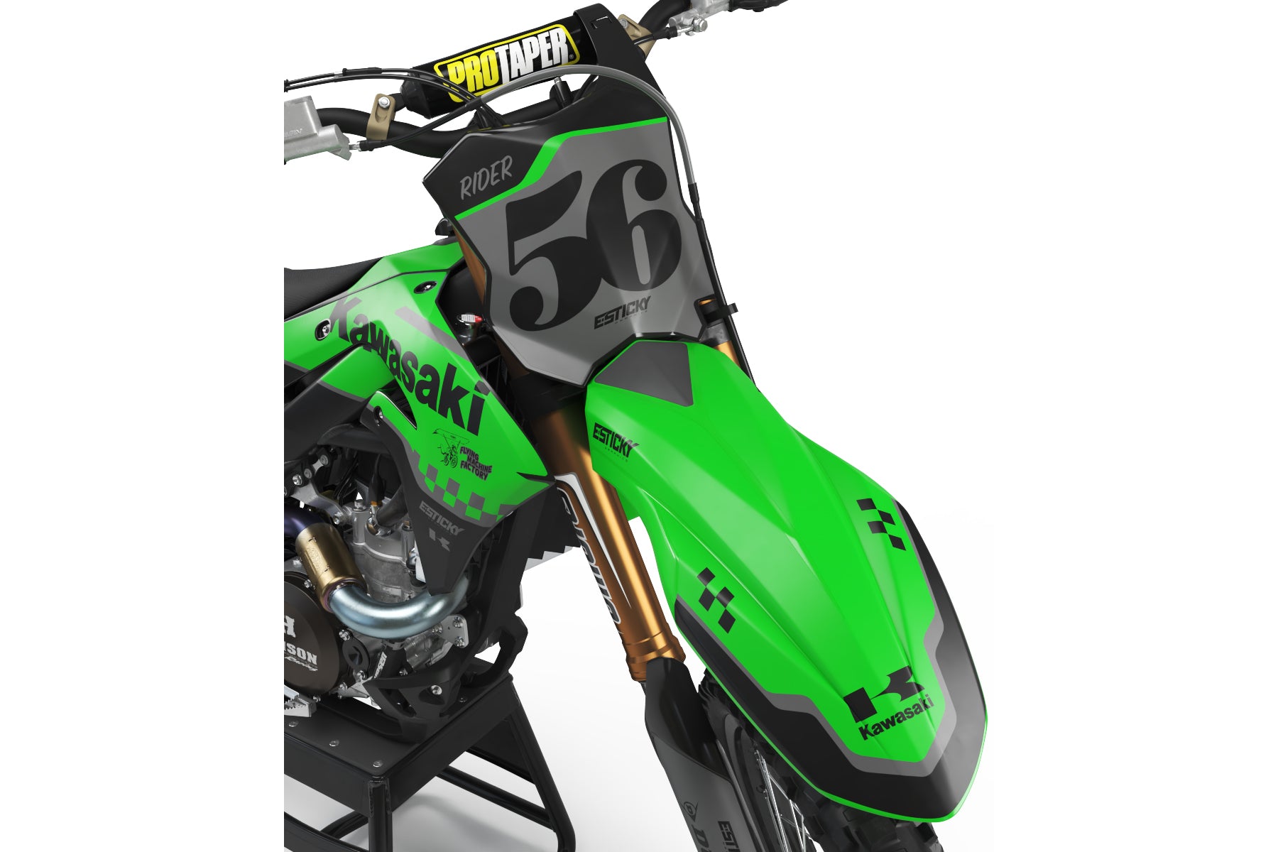 KAWASAKI S10 BLACK – E-Sticky Graphics