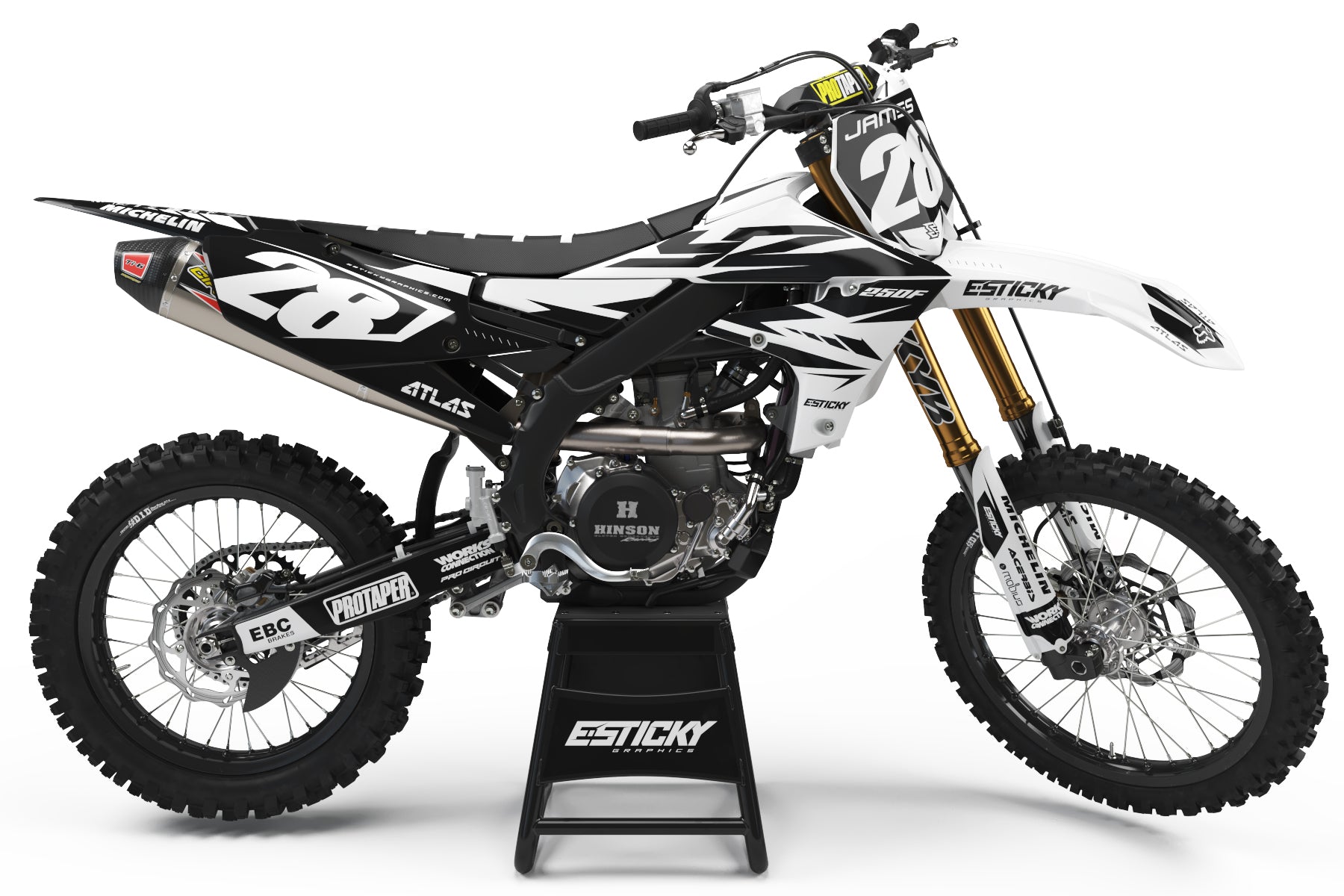 YAMAHA FACTORY 4 WHITE – E-Sticky Graphics